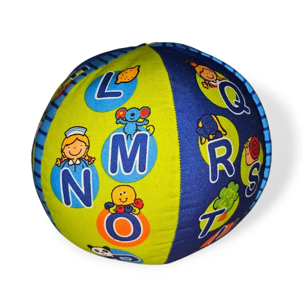Melissa & Doug K's Kids 2-in-1 Talking Ball Reversible Numbers Alphabet Plush